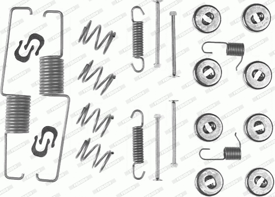 Accessory Kit, brake shoes (FBA114)