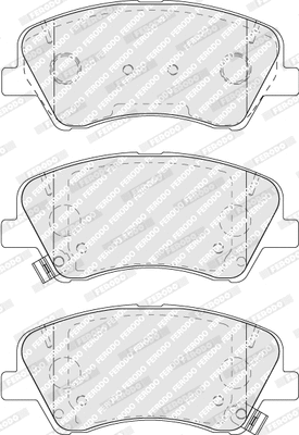 Brake Pad Set, disc brake (FDB5040)