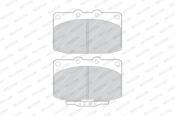 Brake Pad Set, disc brake (FDB483)