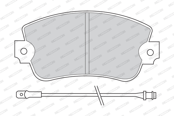 Brake Pad Set, disc brake (FDB101)