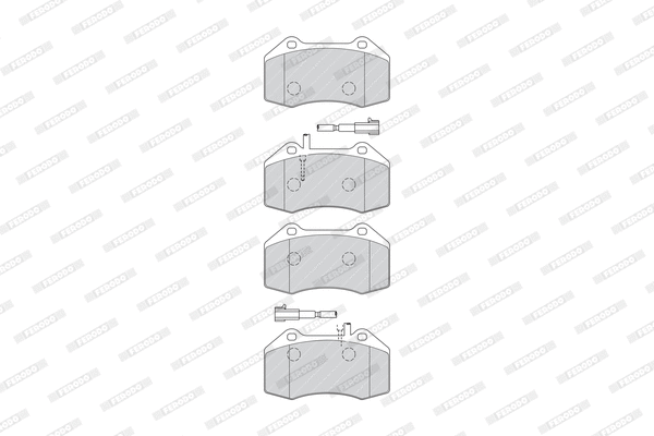 Brake Pad Set, disc brake (FDB4320)
