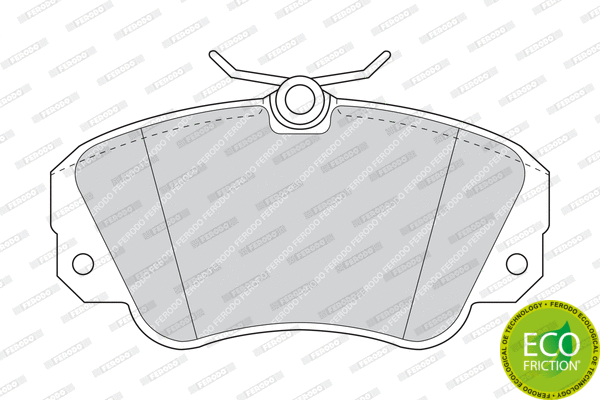 Brake Pad Set, disc brake (FDB686)