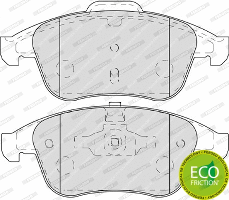 Brake Pad Set, disc brake (FDB4249)