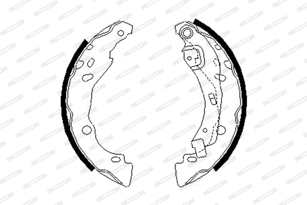 Brake Shoe Set (FSB642)