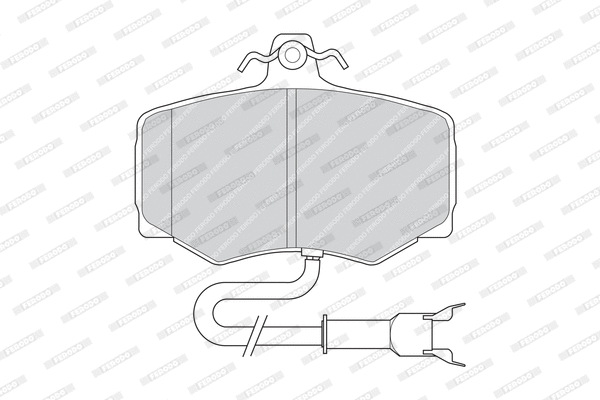 Brake Pad Set, disc brake (FDB806)