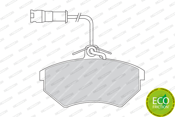Brake Pad Set, disc brake (FDB954)