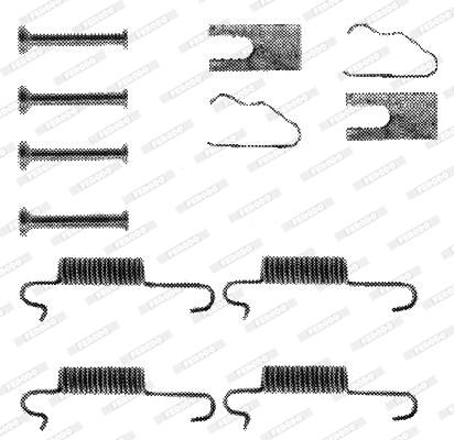 Accessory Kit, brake shoes (FBA145)
