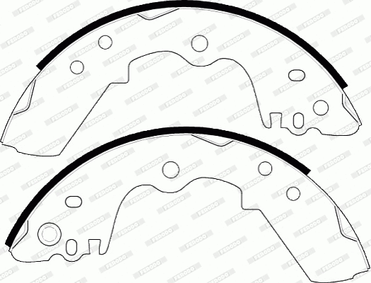 Brake Shoe Set (FSB470R)