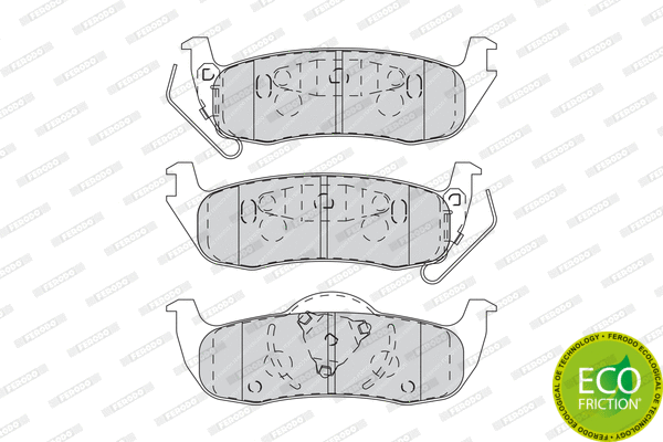 Brake Pad Set, disc brake (FDB4075)