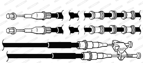 Cable Pull, parking brake (FHB432936)