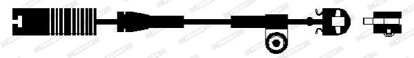 Warning Contact, brake pad wear (FWI262)