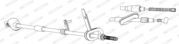 Cable Pull, parking brake (FHB434536)
