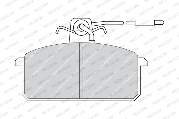 Brake Pad Set, disc brake (FDB364)
