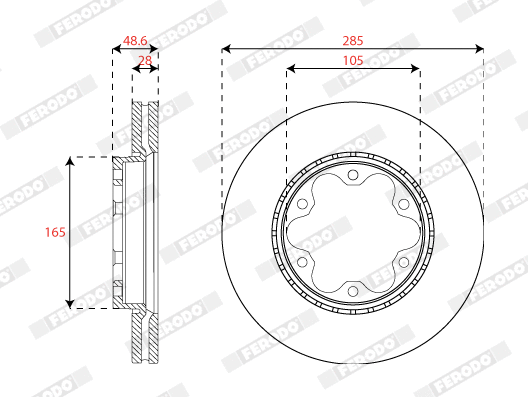 Brake Disc (DDF1686C)