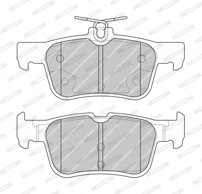 Brake Pad Set, disc brake (FDB4864-D)