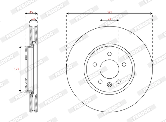 Brake Disc (DDF3032C-1)