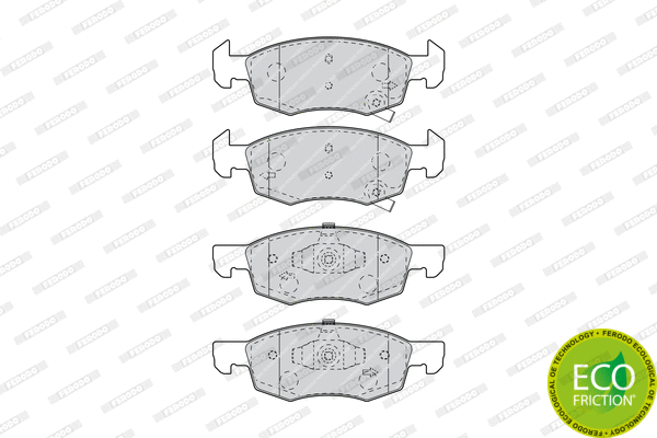 Brake Pad Set, disc brake (FDB4866)