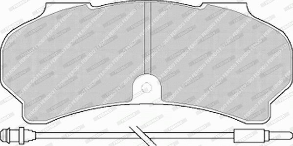 Brake Pad Set, disc brake (FVR626)