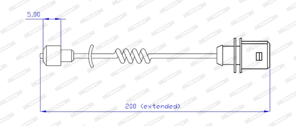 Warning Contact, brake pad wear (FAI180)