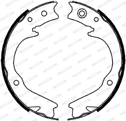 Brake Shoe Set, parking brake