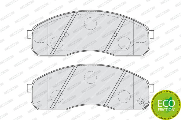 Brake Pad Set, disc brake (FDB1990)