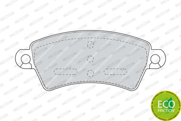 Brake Pad Set, disc brake (FDB1370)