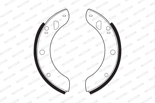 Brake Shoe Set (FSB374)