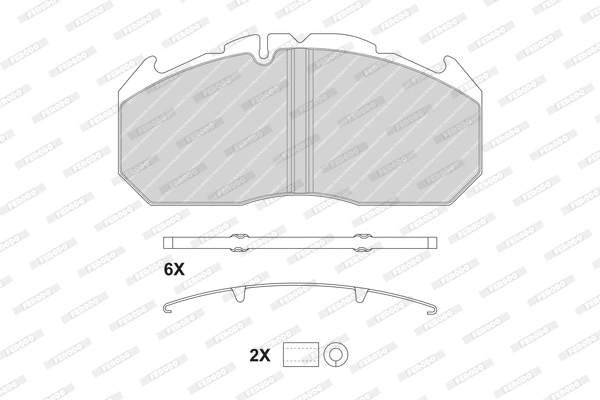Brake Pad Set, disc brake (FCV1579BFE)