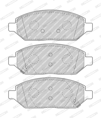 Brake Pad Set, disc brake (FDB5019)