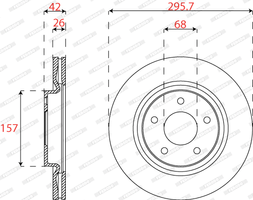 Brake Disc (DDF2099C)