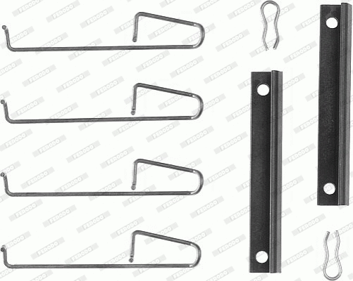 Accessory Kit, disc brake pad (FBA436)