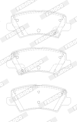 Brake Pad Set, disc brake (FDB5036)
