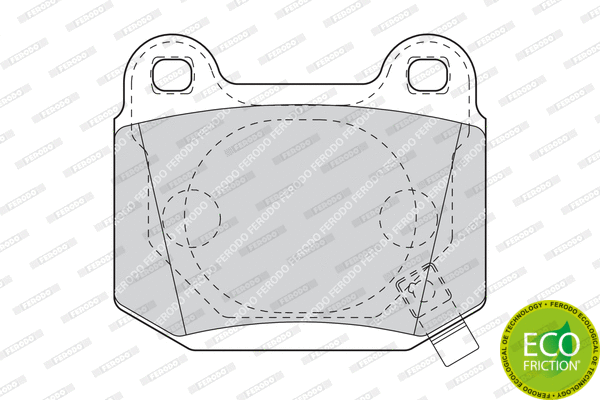 Brake Pad Set, disc brake (FDB1562)