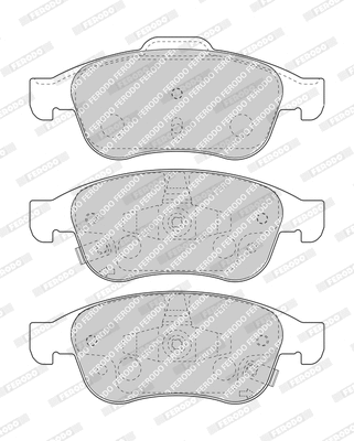 Brake Pad Set, disc brake (FDB4953)