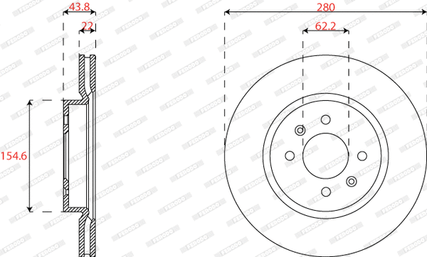 Brake Disc (DDF2819C)