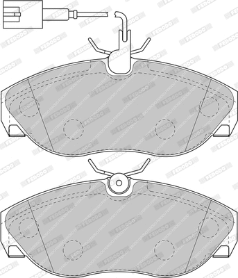 Brake Pad Set, disc brake (FDB1396)
