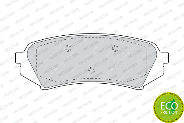 Brake Pad Set, disc brake (FDB1457)