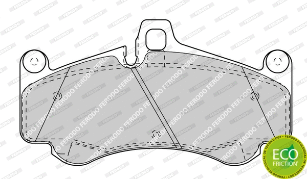 Brake Pad Set, disc brake (FDB4328)