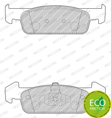Brake Pad Set, disc brake (FDB4822)