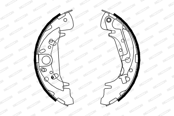 Brake Shoe Set (FSB608)
