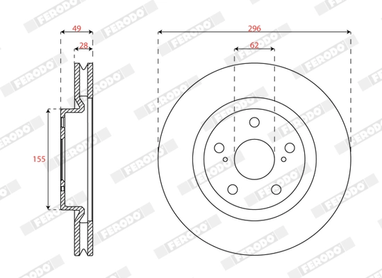Brake Disc (DDF3055C)