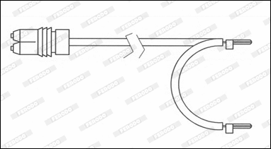 Warning Contact, brake pad wear (FWI336)