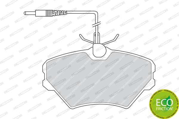 Brake Pad Set, disc brake (FDB972)