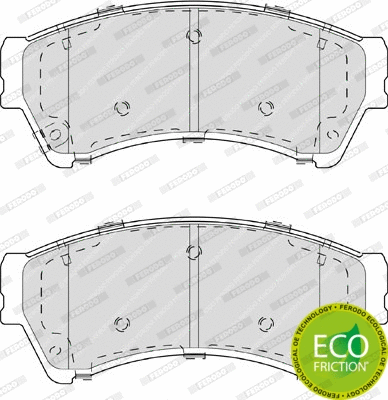 Brake Pad Set, disc brake (FDB4062)
