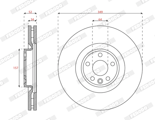 Brake Disc (DDF3051C-1)
