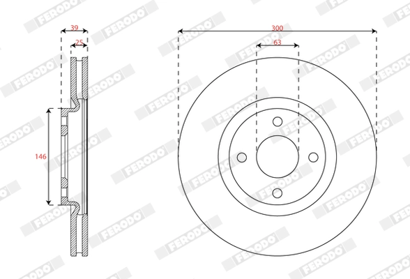 Brake Disc (DDF3043C)