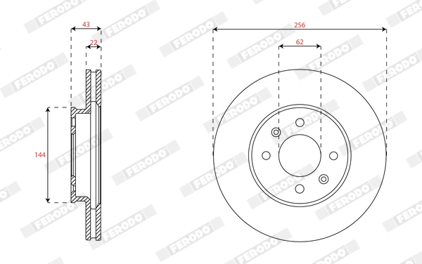 Brake Disc (DDF2982C)