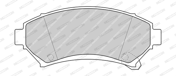 Brake Pad Set, disc brake (FDB1265-D)