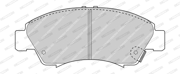 Brake Pad Set, disc brake (FDB777-D)