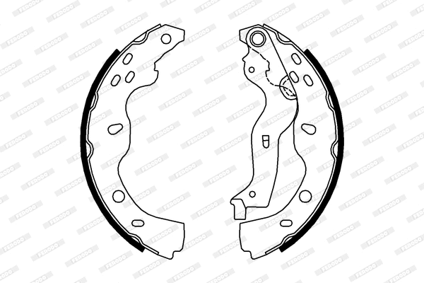 Brake Shoe Set (FSB691)